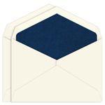 Lapis Lazuli Metallic Double Lined Ecru Envelopes