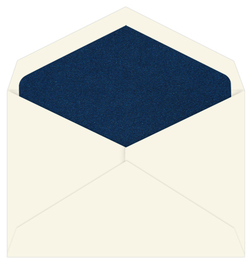 Navy Blue Metallic Stardream Lined Envelopes: Lapis Lazuli - LCI Paper