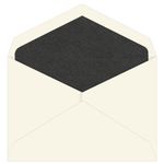 Onyx Metallic Lined Ecru Envelopes