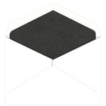 Onyx Metallic Lined Radiant White Envelopes