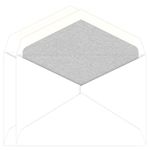 Silver Metallic Double Lined Radiant White Envelopes
