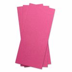 Azalea Pink Flat Card - 4 x 9 1/4 Stardream Metallic 105C