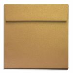 Antique Gold Square Envelopes - 7 1/2 x 7 1/2 Stardream Metallic 81T