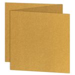 6 1/4 Square Stardream Antique Gold Blank Cards - ZFold, 105lb Cover