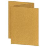 A7 Stardream Antique Gold Blank Cards - ZFold, 105lb Cover
