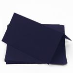 Dark Blue Folded Place Card - Curious Skin 100C