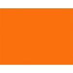 Orange Flat Card - A2 Curious Skin 4 1/4 x 5 1/2 100C