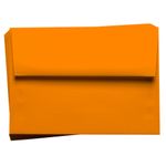 Orange Envelopes - A7 Curious Skin 5 1/4 x 7 1/4 Straight Flap 91T