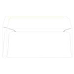 Radiant White Double Unlined Envelopes - 3 7/8 x 9 LCI Smooth 70T