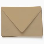 Beach Sand Brown Envelopes - A7.5 Gmund Colors Matt 5 1/2 x 7 1/2 Euro Flap 68T