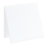 Radiant White Square Folded Card - 5 1/4 x 5 1/4 LCI Smooth 100C