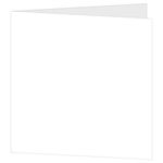 5 1/4 Square LCI Smooth Radiant White Blank Cards - Folded, 120lb Cover