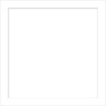 6 1/4 Square LCI Smooth Radiant White Blank Cards - Panel Card, 80lb Cover