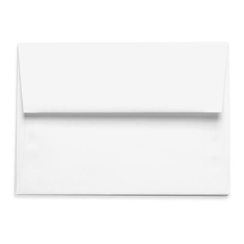 Radiant White Envelopes - A6 LCI Smooth 4 3/4 x 6 1/2 Straight Flap 70T -  LCI Paper