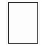 Black Foil Invitation, Flat Card 5x7, Radiant White Cardstock, 80lb