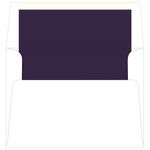 Grape Purple Lined Envelopes - A7 Radiant White 5 1/4 x 7 1/4 70T