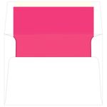 Hot Pink Lined Envelopes - A7 Radiant White 5 1/4 x 7 1/4 70T