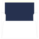 Midnight Blue Lined Envelopes - A7 Radiant White 5 1/4 x 7 1/4 70T