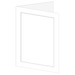 A7 LCI Smooth Radiant White Blank Cards - Panel Fold, 65lb Cover
