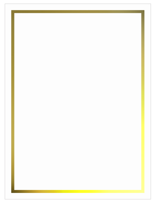 Gold Foil Invitation, Flat Card 5x7, Radiant White Cardstock, 80lb
