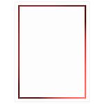 Red Foil Invitation, Flat Card 5x7, Radiant White Cardstock, 80lb