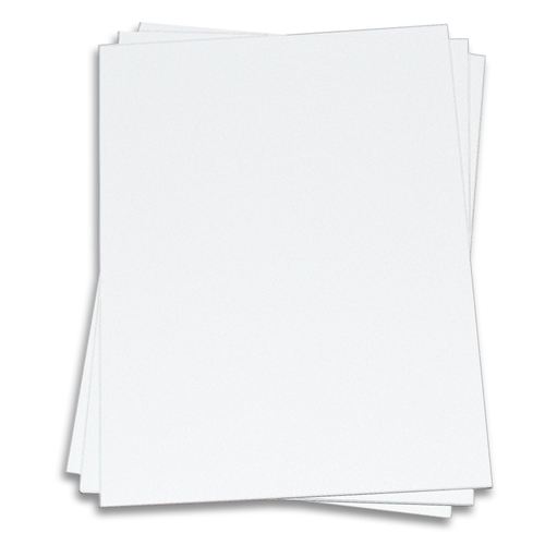 Basic WHITE (Standard) Card Stock Paper - 8.5 x 14 - 80lb Cover