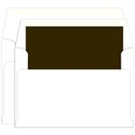 Ebony Lined Inner Outer Envelopes, A9, A10 Radiant White