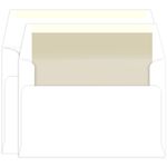 Pearl Lined Inner Outer Envelopes, A9, A10 Radiant White