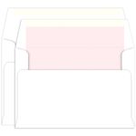 Rosa Lined Inner Outer Envelopes, A9, A10 Radiant White