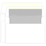 Silver Lined Inner Outer Envelopes, A9, A10 Radiant White