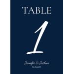 Table Number Cards (D1): Midnight Blue