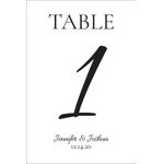 Table Number Cards (D1): Radiant White
