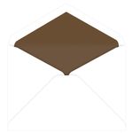Chocolate Lined Inner Ungummed Envelopes, Tiffany Radiant White