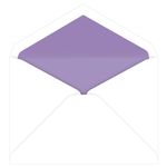Purple Lined Inner Ungummed Envelopes, Tiffany White