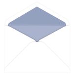Periwinkle Lined Inner Ungummed Envelopes, Tiffany Radiant White