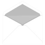 Silver Lined Inner Ungummed Envelopes, Tiffany Radiant White
