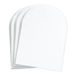 USED 0 White Arch Shaped Card - A2 Gmund Used 4 1/4 x 5 1/2 111C