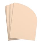 USED 3 Blush Half Arch Shaped Card - A2 Gmund Used 4 1/4 x 5 1/2 111C
