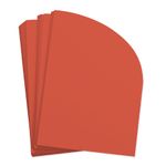 USED 7 Orange Half Arch Shaped Card - A2 Gmund Used 4 1/4 x 5 1/2 111C