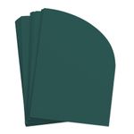 USED 8 Dark Green Half Arch Shaped Card - A2 Gmund Used 4 1/4 x 5 1/2 111C