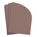 USED 4 Purple Gray Half Arch Shaped Card - A7 Gmund Used 5 x 7 111C