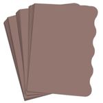 USED 4 Purple Gray Side Wave Card - A2 Gmund Used 4 1/4 x 5 1/2 111C