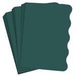 USED 8 Dark Green Side Wave Card - A2 Gmund Used 4 1/4 x 5 1/2 111C