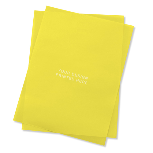 Printed Yellow Translucent Vellum