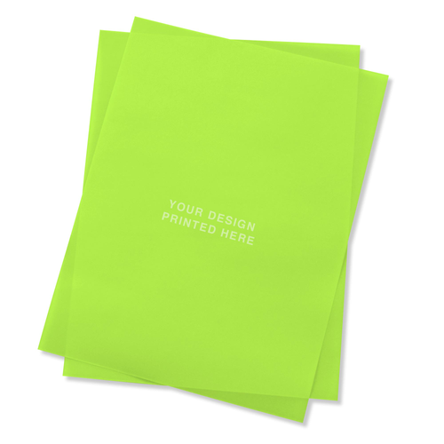 green translucent paper