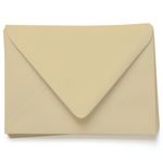 Wheat Tan Envelopes - A7.5 Gmund Colors Matt 5 1/2 x 7 1/2 Euro Flap 68T