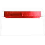 Red Foil Lined Envelopes - #10 Radiant White 4 1/8 x 9 1/2 70T