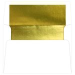 Gold Foil Lined Envelopes - A6 Radiant White 4 3/4 x 6 1/2 70T