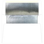 Silver Foil Lined Envelopes - A6 Radiant White 4 3/4 x 6 1/2 70T