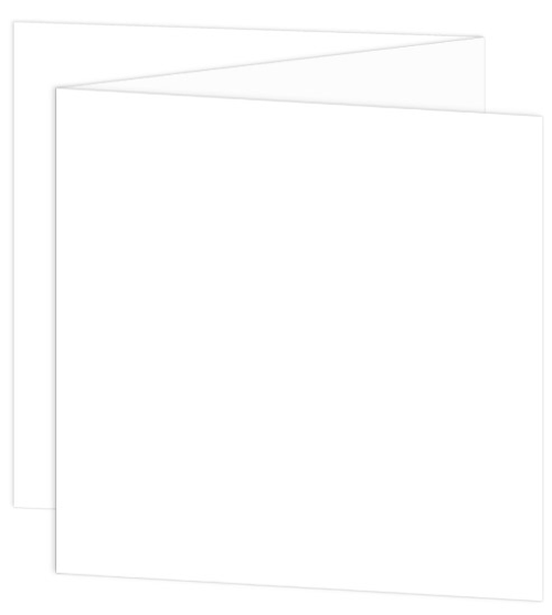 6 1/4 Square LCI Smooth Radiant White Blank Cards - ZFold, 80lb Cover ...
